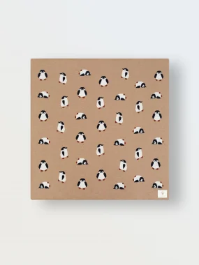 Мягкий вязаный плед Simple, Пингвины