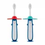 Детские зубные щетки PENGUIN, цвет красный и голубой