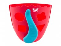Органайзер детский ковш для ванной для игрушек и для купания DINO от ROXY-KIDS, цвет коралловый