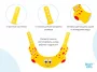 Козырек для купания ребенка и мытья головы детский защитный ROXY-KIDS Желтый жирафик