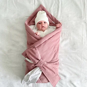 Демисезонный одеяло-конверт Babyshowroom, лиловый