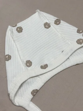 Чепчик швы наружу Рубчик RinaAmari Лапки, Экрю