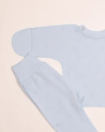 Распашонка + ползунки Ажур, Голубой