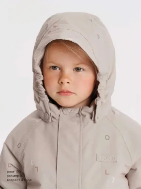 Куртка утепленная Leokid Loya, Say my name beige