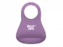 Слюнявчик детский нагрудник для кормления ROXY-KIDS мягкий с кармашком и застежкой, фиолетовый