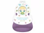 Слюнявчик детский нагрудник для кормления ROXY-KIDS мягкий с кармашком и застежкой, фиолетовый