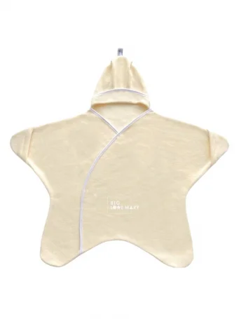 Конверт-Звездочка "Крем" c рукавами, флис