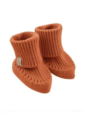 Вязаные пинетки Lite кирпичные