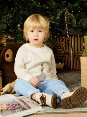 Джемпер вязаный "Гусь"