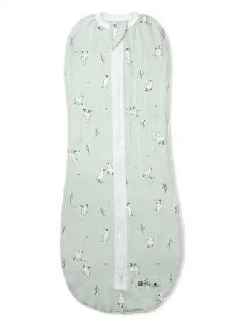 Пеленальный кокон RinaAmari Рубчик Утята, Нефрит