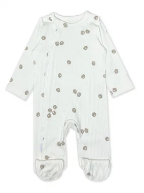 Комбинезон швы наружу на молнии RinaAmari Лапки, в рубчик