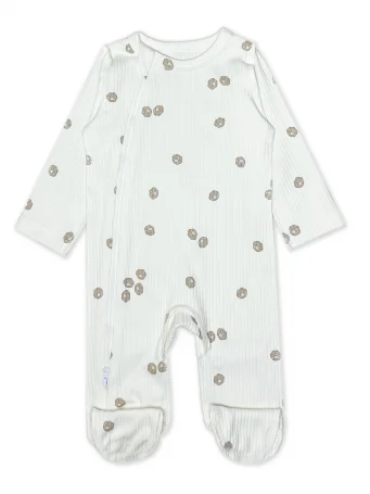 Комбинезон швы наружу на молнии RinaAmari Лапки, в рубчик