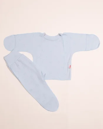 Распашонка + ползунки Ажур, Голубой