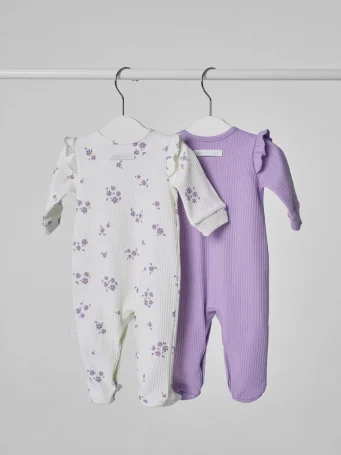 Комбинезон 2 шт, Лиловый луг