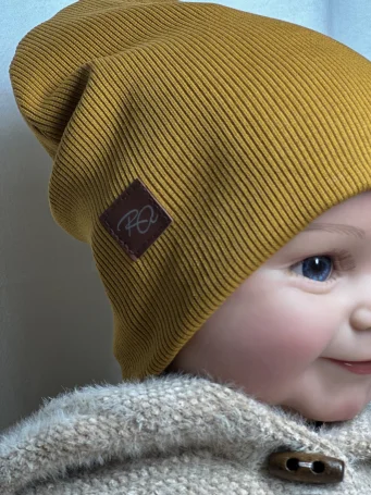 Шапочка двухслойная RinaAmari, Горчица