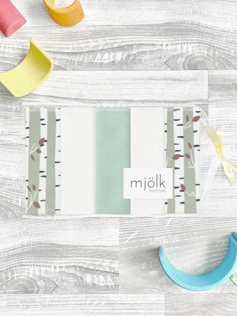 Набор платочков слюнявчиков Mjölk Birch Trees
