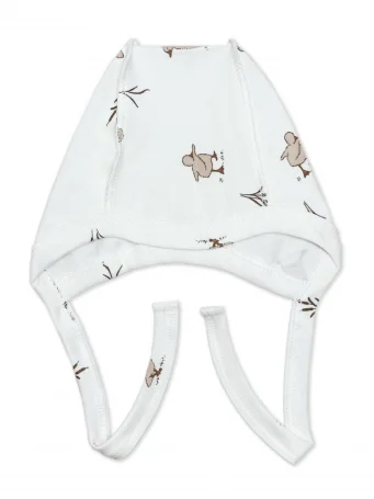 Чепчик швы наружу RinaAmari Утята, Экрю