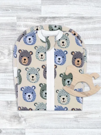 Пелёнка-кокон Mjölk Grizzly Bears