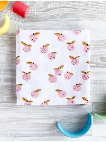 Муслиновая пелёнка Mjölk Персики