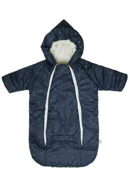 Зимний конверт-комбинезон "Айс", Синий со зёздочками