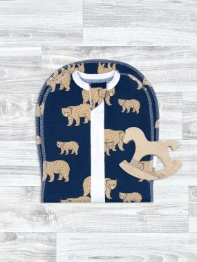 Утепленный кокон Mjölk Бурые мишки