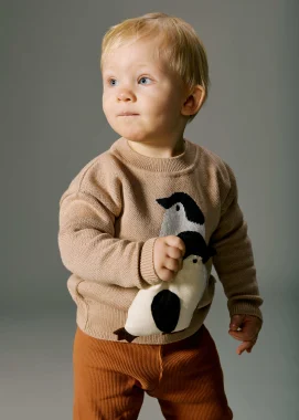 Джемпер вязаный "Пингвин"