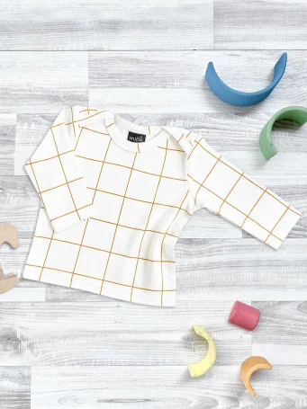 Футболка с длинным рукавом Mjölk Клетка