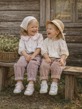 Вельветовые брюки-шаровары Тауп Грей