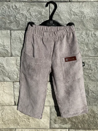 Вельветовые брюки-шаровары Лиловый