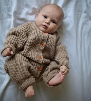 Вязаный комбинезон Woolly, Тёплый беж