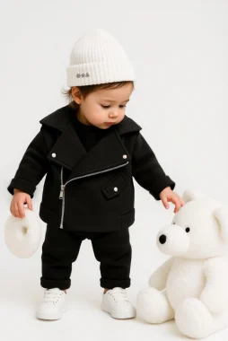 Костюм с косухой, черный