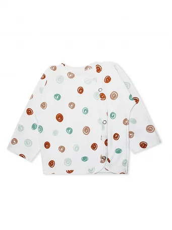 Распашонка на кнопках RinaAmari Горошек