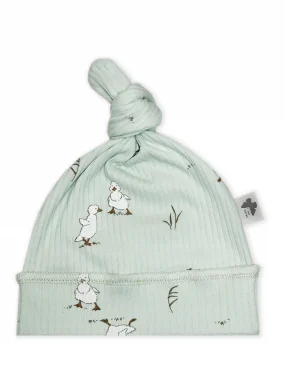 Шапочка Узелок Рубчик RinaAmari Утята, Нефрит