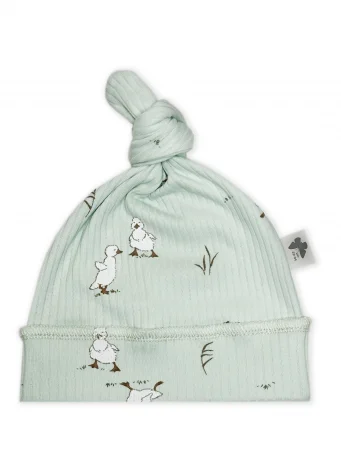 Шапочка Узелок Рубчик RinaAmari Утята, Нефрит