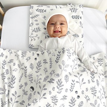 Комплект в кроватку Babyshowroom, 4 пр., "Ёжики"