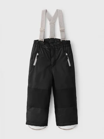Брюки зимние на подтяжках Leokid Tino (Black Coal