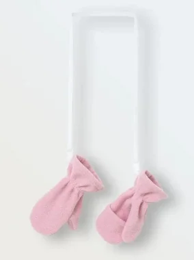 Рукавички на резинке из флиса "Cute", Пудра