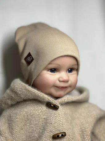 Шапочка двухслойная RinaAmari, Светлый кофе