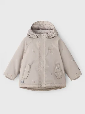 Куртка утепленная Leokid Loya, Say my name beige