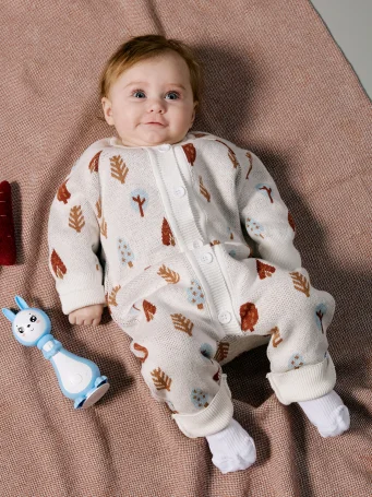 Вязаный комбинезон "Деревья"