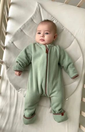 Комбинезон из флиса "Cute", Базилик