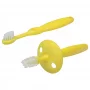 Щётка детская зубная с ограничителем массажер для десен для малышей ROXY-KIDS, цвет желтый