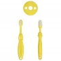 Щётка детская зубная с ограничителем массажер для десен для малышей ROXY-KIDS, цвет желтый